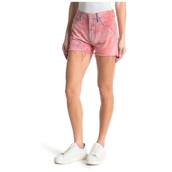 John Elliott Pants - New John Elliott Brady Denim Shorts in Spin Art Women's Size 26